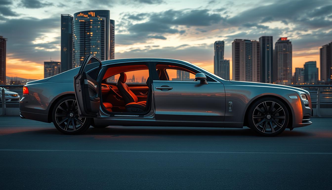 didelis prabangus automobilis