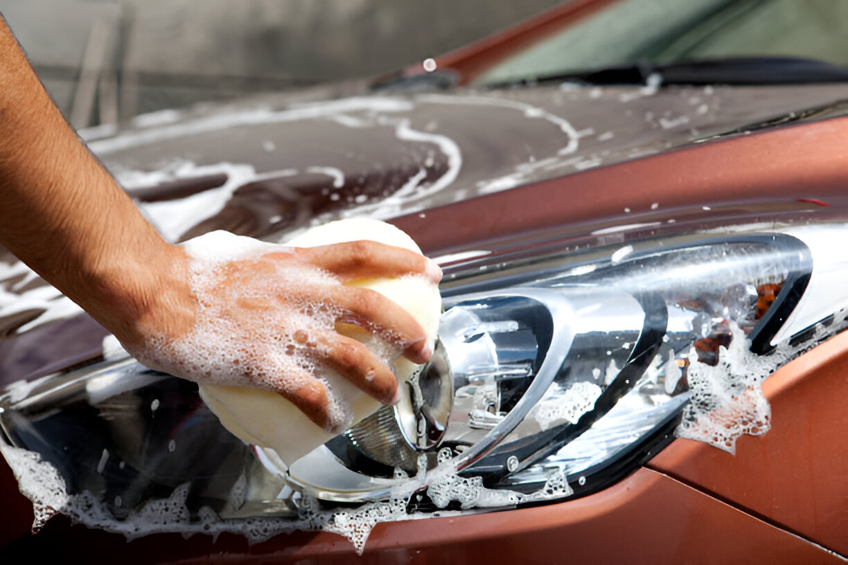 Automobilio žibintų valymas